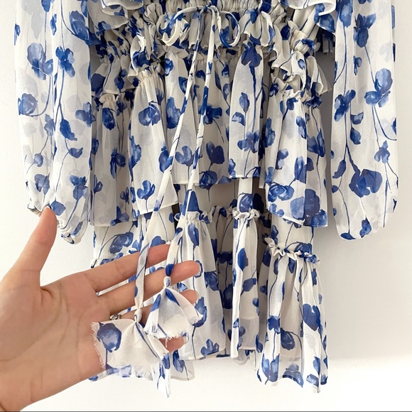 Misa Georgina Ruffled Floral Mini Dress - Picture 6 of 10